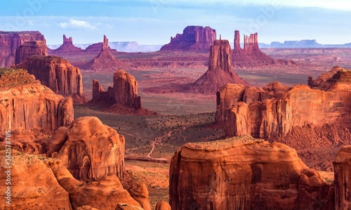Fotografía Panoramic View Of Rock Formations