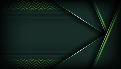 Wall Mural - Luxury dark green background with light lines
