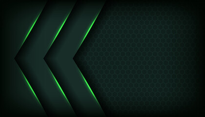 Wall Mural - Luxury dark green background with light lines