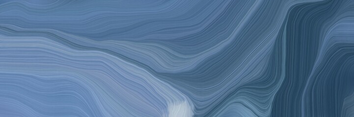Aufkleber - unobtrusive elegant modern soft curvy waves background design with slate gray, dark slate gray and pastel blue color