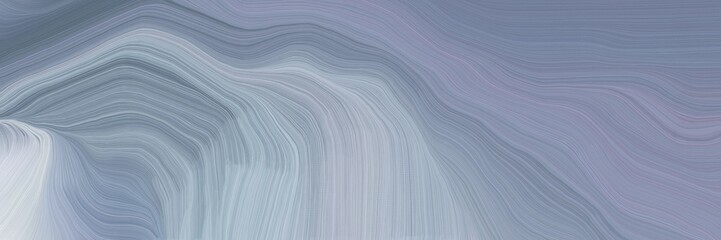 Poster - unobtrusive colorful modern soft swirl waves background illustration with dark gray, light gray and pastel blue color