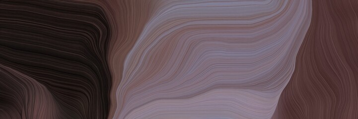 Leinwandbilder - unobtrusive colorful abstract waves illustration with dim gray, very dark pink and very dark violet color