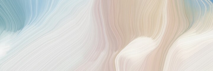 Poster - unobtrusive colorful modern soft curvy waves background illustration with light gray, dark gray and pastel gray color