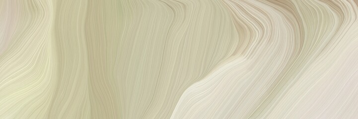Aufkleber - unobtrusive elegant contemporary waves illustration with pastel gray, antique white and rosy brown color