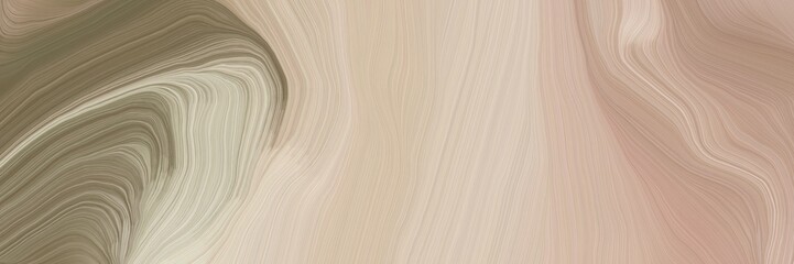 Aufkleber - inconspicuous header with colorful curvy background illustration with tan, pastel brown and gray gray color