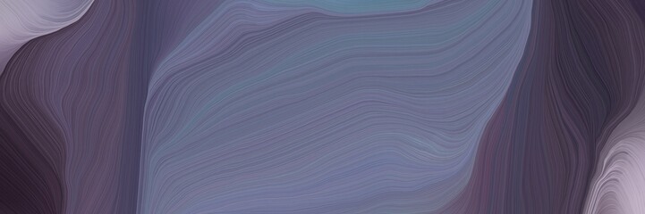 Poster - inconspicuous colorful smooth swirl waves background design with dim gray, very dark violet and pastel purple color