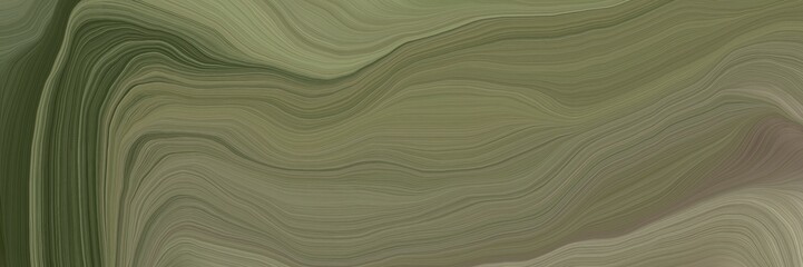Poster - unobtrusive header with colorful contemporary waves illustration with pastel brown, dark slate gray and rosy brown color