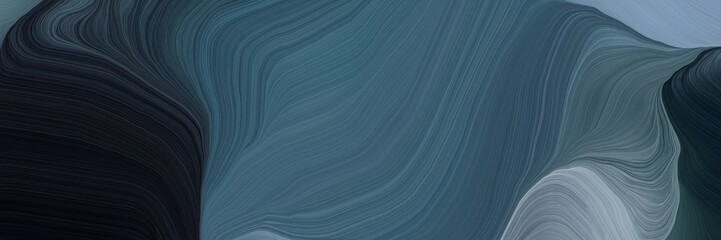 Aufkleber - inconspicuous banner with colorful smooth swirl waves background illustration with dark slate gray, very dark pink and light slate gray color