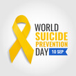 Vector Illustration of world suicide prevention day
