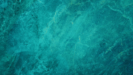 beautiful abstract grunge decorative bright turquoise stone wall texture. rough bright green blue ma