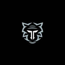 Letter T And Tiger Logo / Icon Design