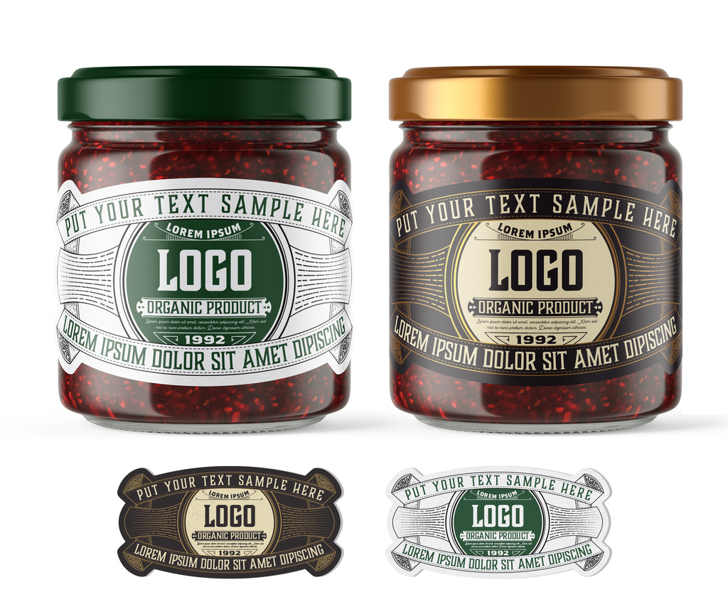 Vintage Style Jam Label Layout - Stock-Vorlage  Adobe Stock With Regard To Chutney Label Templates