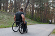 © Inga - disabled sports man on a wheelchair in a park