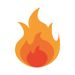 Poster - fire flame burning hot glow flat design icon