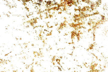 Poster - rust isolated on a white background. texture for the designer