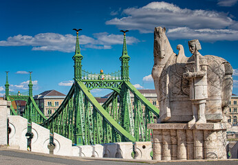 Famous Liberty Bridge in Budapest