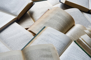 Wall Mural - A pile of books lies on the floor