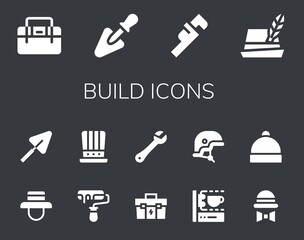 Wall Mural - build icon set