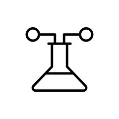 Aufkleber - Flask, molecule icon. Simple color vector elements of stinks icons for ui and ux, website or mobile application