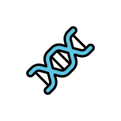 Aufkleber - DNA, chemistry icon. Simple color with outline vector elements of stinks icons for ui and ux, website or mobile application