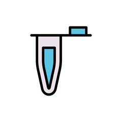 Aufkleber - Vial, chemistry icon. Simple color with outline vector elements of stinks icons for ui and ux, website or mobile application