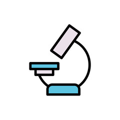 Aufkleber - Microscope, tool icon. Simple color with outline vector elements of stinks icons for ui and ux, website or mobile application