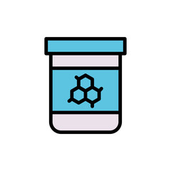 Poster - Bank, molecule icon. Simple color with outline vector elements of stinks icons for ui and ux, website or mobile application