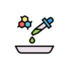 Poster - Puppet, plate, molecule icon. Simple color with outline vector elements of stinks icons for ui and ux, website or mobile application
