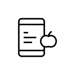 Poster - Smartphone, online, tomato icon. Simple line, outline vector elements of automated farming icons for ui and ux, website or mobile application