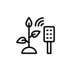 Poster - plants, smart watering icon. simple line, outline vector elements of automated farming icons for ui 