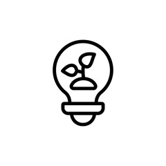 Poster - Bulb, smart, farm icon. Simple line, outline vector elements of automated farming icons for ui and ux, website or mobile application