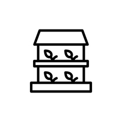 Poster - Greenhouse, plants icon. Simple line, outline vector elements of automated farming icons for ui and ux, website or mobile application