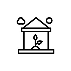 Poster - Farm, greenhouse icon. Simple line, outline vector elements of automated farming icons for ui and ux, website or mobile application
