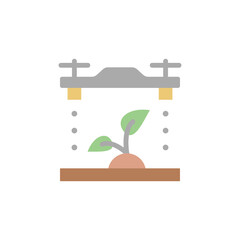 Poster - Sack, bell, product icon. Simple color vector elements of automated farming icons for ui and ux, website or mobile application