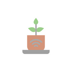 Poster - Smart pot, watering icon. Simple color vector elements of automated farming icons for ui and ux, website or mobile application