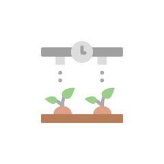 Poster - Timer, watering, smart icon. Simple color vector elements of automated farming icons for ui and ux, website or mobile application
