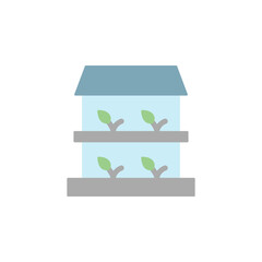 Poster - greenhouse, plants icon. simple color vector elements of automated farming icons for ui and ux, webs