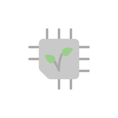 Poster - Chip, smart farming icon. Simple color vector elements of automated farming icons for ui and ux, website or mobile application