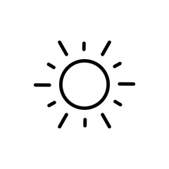Poster - sun, summer icon. simple line, outline vector elements of vacation icons for ui and ux, website or m