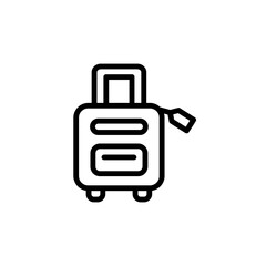 Poster - Suitcase, summer icon. Simple line, outline vector elements of vacation icons for ui and ux, website or mobile application