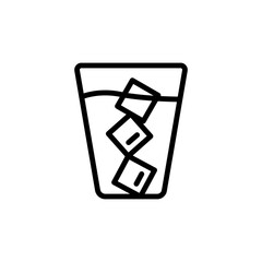 Canvas Print - Milkshake, cocktail icon. Simple line, outline vector elements of vacation icons for ui and ux, website or mobile application