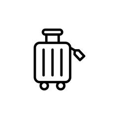 Poster - Suitcase, summer icon. Simple line, outline vector elements of vacation icons for ui and ux, website or mobile application