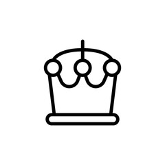 Poster - Crown icon. Simple line, outline vector elements of video game icons for ui and ux, website or mobile application