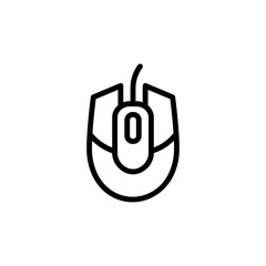 Poster - mouse icon. simple line, outline vector elements of video game icons for ui and ux, website or mobil