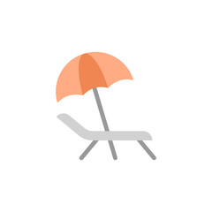 Poster - umbrella, summer icon. simple color vector elements of vacation icons for ui and ux, website or mobi