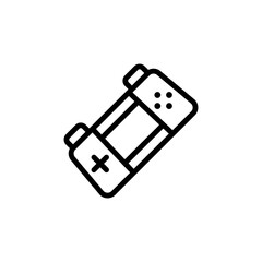Poster - handheld console icon. simple line, outline vector elements of video game icons for ui and ux, websi