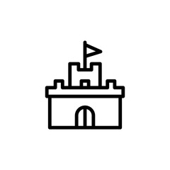 Poster - tower icon. simple line, outline vector elements of video game icons for ui and ux, website or mobil