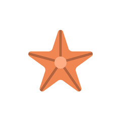 Poster - starfish, summer icon. simple color vector elements of vacation icons for ui and ux, website or mobi