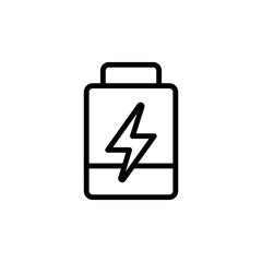 Poster - Energy bar icon. Simple line, outline vector elements of video game icons for ui and ux, website or mobile application