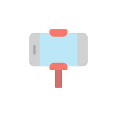 Poster - Selfie stick, smartphone icon. Simple color vector elements of vacation icons for ui and ux, website or mobile application